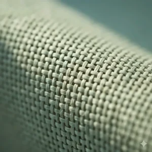 Detailed close-up of a breathable bamboo fabric weave designed to provide a cooling effect for hot sleepers.
