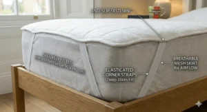 An icon showing that the single electric blanket is machine washable once the detachable cord is removed.