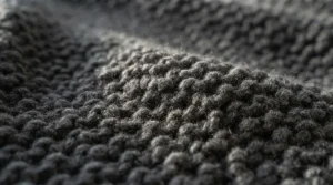 Close-up of the ultra-soft fleece texture and stitching on a heavy winter blanket, highlighting high-quality thermal insulation.