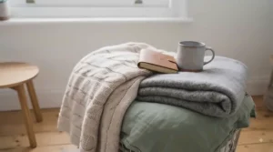 Durable and machine-washable winter throw blanket designed for everyday home use