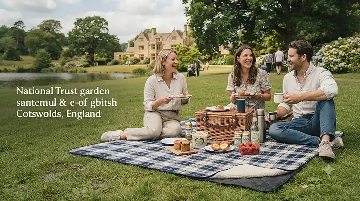Side-by-side comparison of a waterproof picnic blanket and a fleece picnic rug laid out on green grass in a British park. picnic blanket vs picnic rug